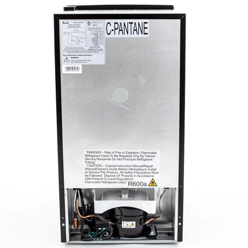 Avanti 18 in. 3 cu. ft. Mini Fridge with Top Freezer - Red, Red, hires