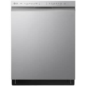 LG 24 in. Front Control Smart Dishwasher with 48 dBa Sound Level & Pocket - Stainless Steel, , hires