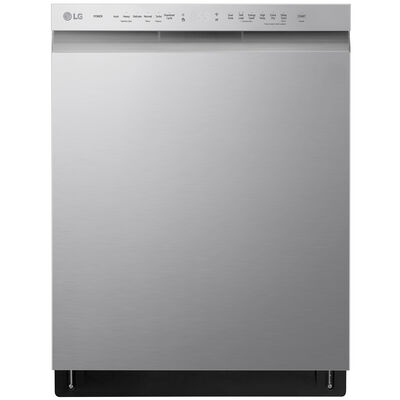 LG 24 in. Smart Built-In Dishwasher with Front Control, 48 dBA Sound Level, 14 Place Settings, 9 Wash Cycles & Sanitize Cycle - Stainless Steel | ADFD5448AT