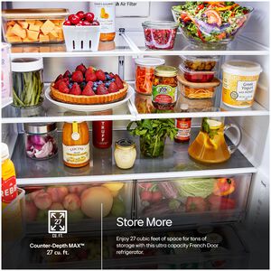 LG 36 in. 26.5 cu. ft. Smart Counter Depth French Door Refrigerator with Internal Water Dispenser - PrintProof Stainless Steel, PrintProof Stainless Steel, hires