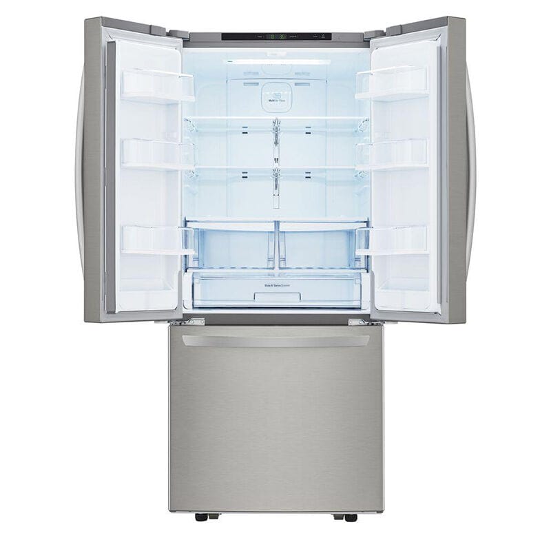 LG 30 in. 21.8 cu. ft. French Door Refrigerator with Ice Maker - Stainless Steel, Stainless Steel, hires