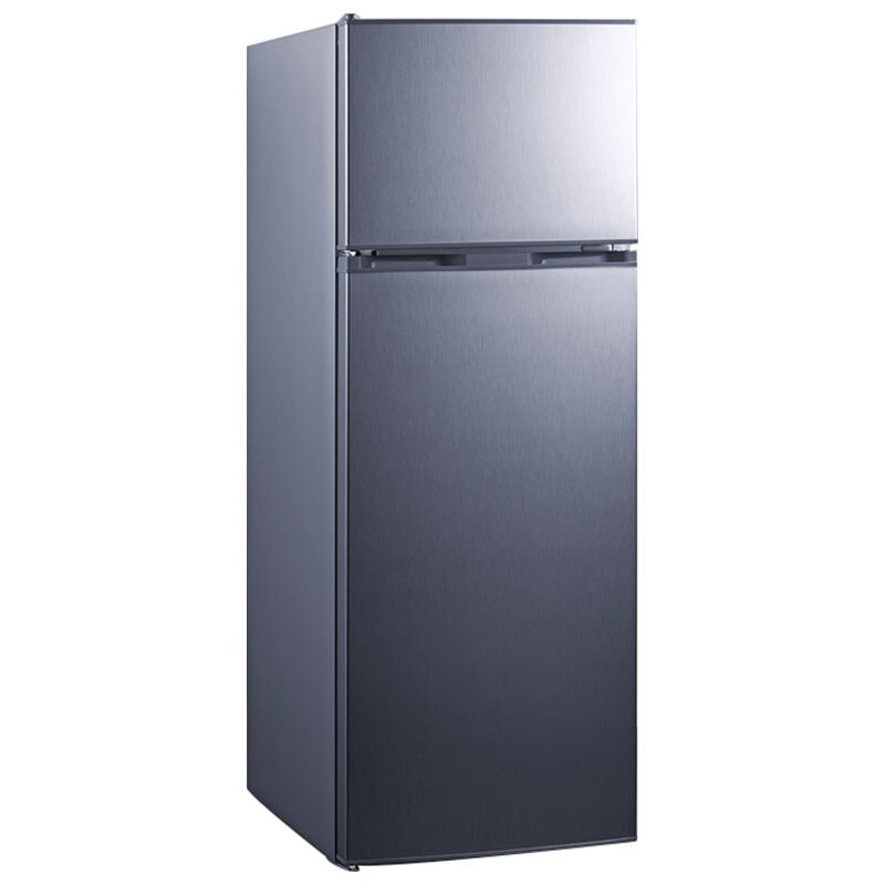 Summit 22 in. 7.4 cu. ft. Top Freezer Refrigerator - Stainless Look, , hires