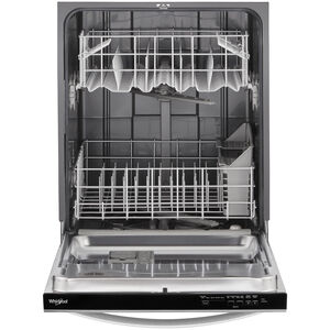Whirlpool 24 in. Top Control Dishwasher with 55 dBa Sound Level - Fingerprint Resistant Stainless, , hires