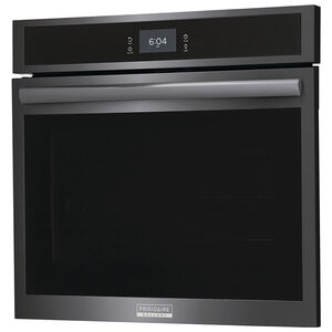 Frigidaire Gallery 30 in. 5.3 cu. ft. Electric Wall Oven with True European Convection & Steam Clean - Black Stainless Steel, Black Stainless Steel, hires