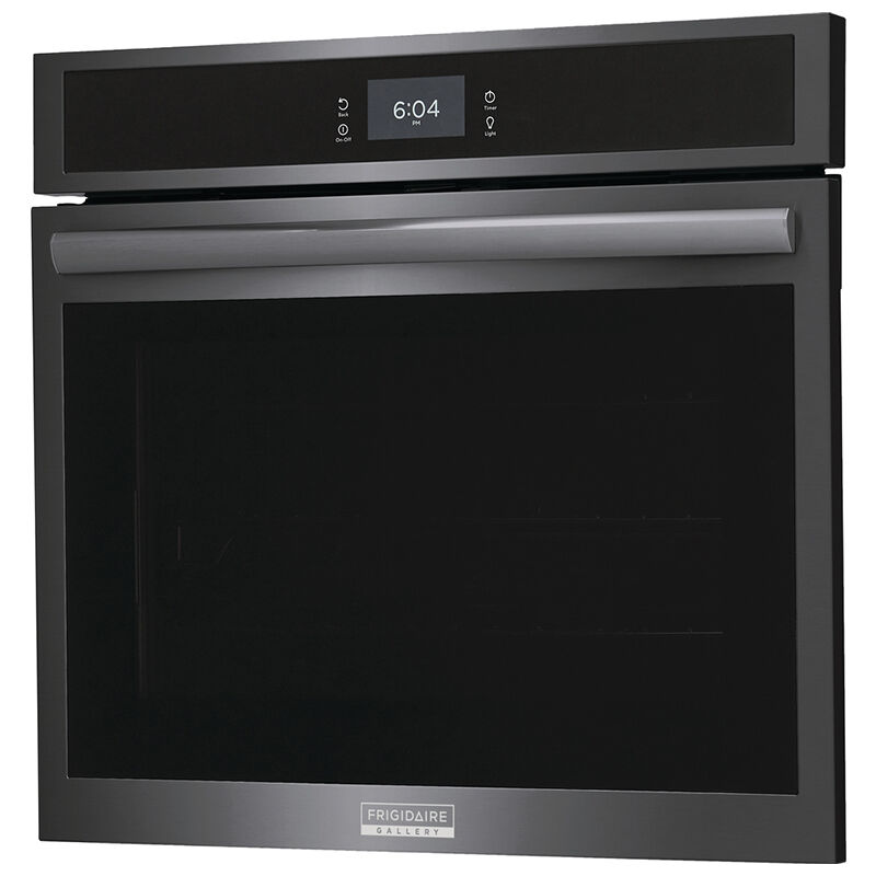 Frigidaire Gallery 30 in. 5.3 cu. ft. Electric Wall Oven with True European Convection & Steam Clean - Black Stainless Steel, Black Stainless Steel, hires