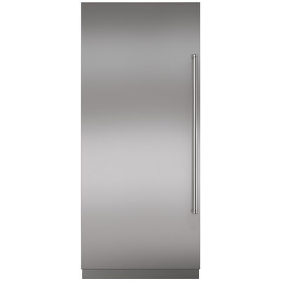 Sub-Zero Designer Series 36 in. 19.4 cu. ft. Built-In Upright Smart Freezer with Left Hinge Ice Maker, Adjustable Shelves & Digital Control - Custom Panel Ready | DEC3650FI/L