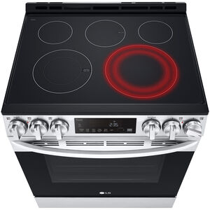 LG 30 in. 6.3 cu. ft. Smart Air Fry True European Convection Slide-In Electric Range with Radiant Burners - PrintProof Stainless Steel, , hires