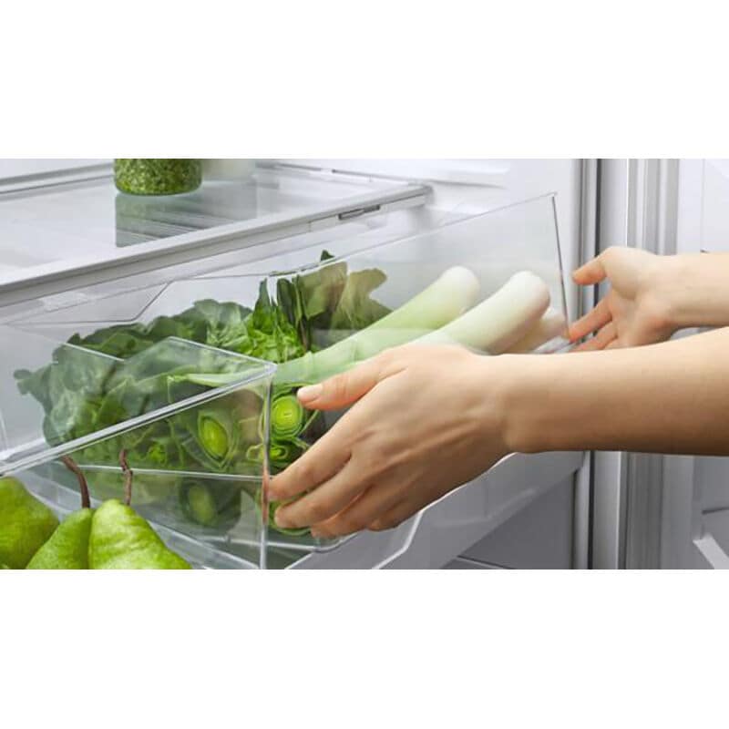 Fisher & Paykel Series 5 25 in. 13.5 cu. ft. Smart Counter Depth Bottom Freezer Refrigerator with Ice Maker - Stainless Steel, , hires