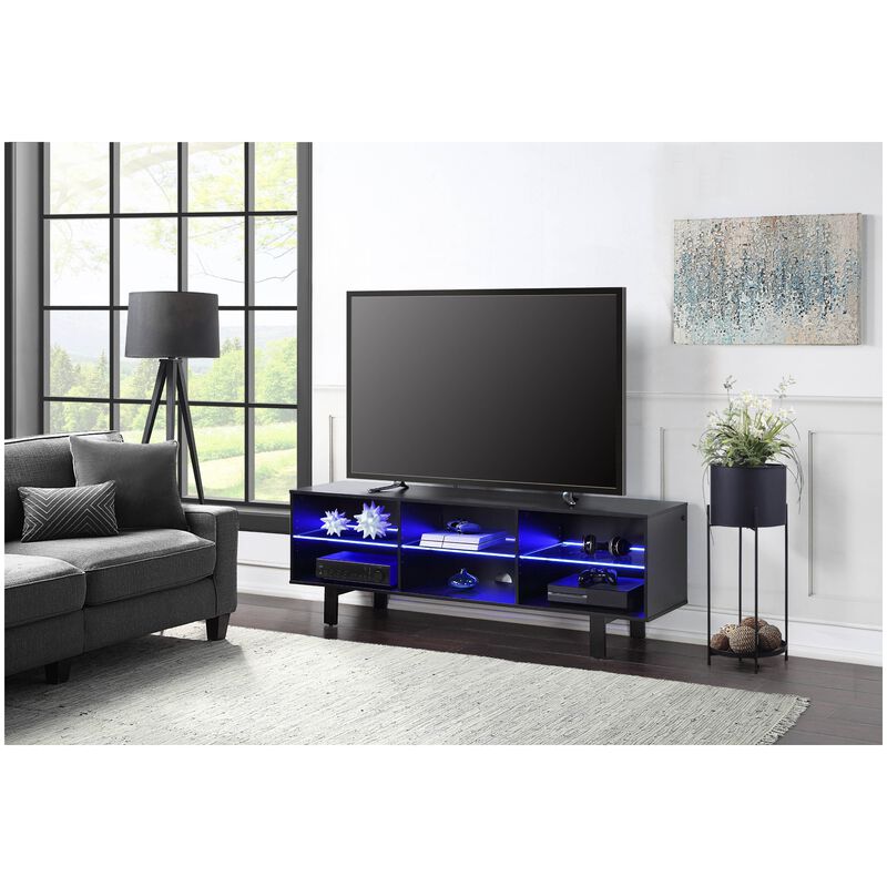 Living Style 65 in. TV Stand - Black, , hires