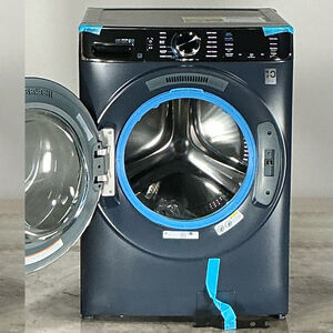 GE Profile 28 in. 5.3 cu. ft. Smart Stackable Front Load Energy Star Washer with UltraFresh Vent System+, Sanitize & Steam Cycle - Sapphire Blue (Open Box Excellent Condition), , hires