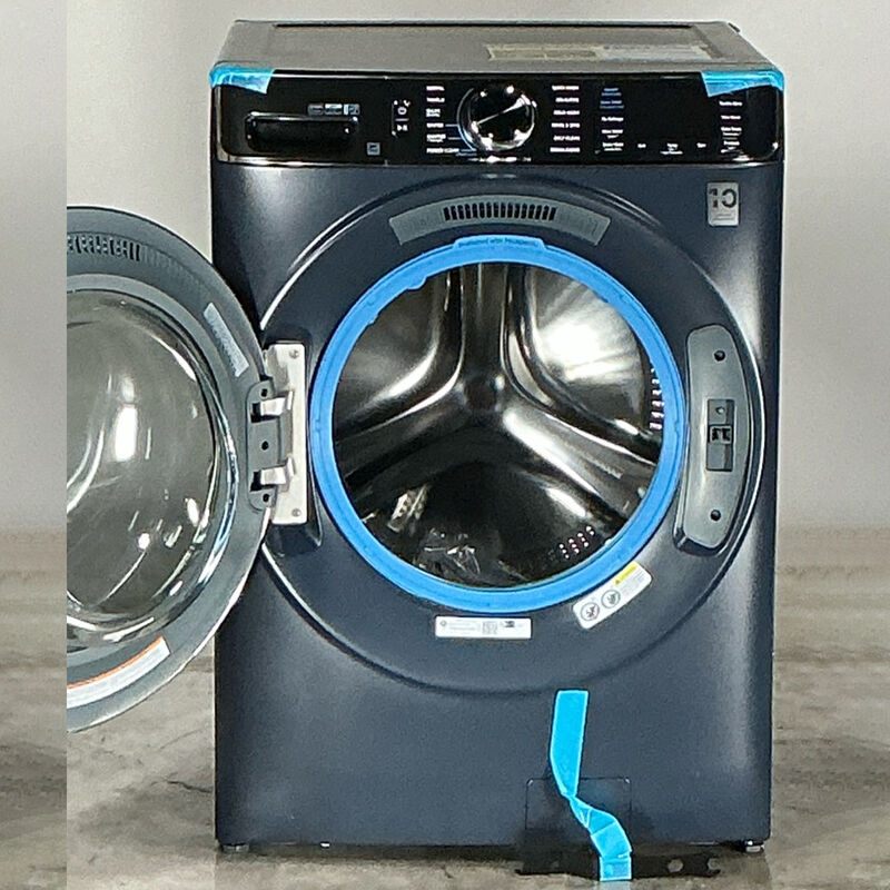 GE Profile 28 in. 5.3 cu. ft. Smart Stackable Front Load Energy Star Washer with UltraFresh Vent System+, Sanitize & Steam Cycle - Sapphire Blue (Open Box Excellent Condition), , hires