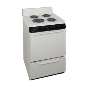 Premier 24 in. 3 cu. ft. Electric Range with Coil Burners - Bisque, , hires