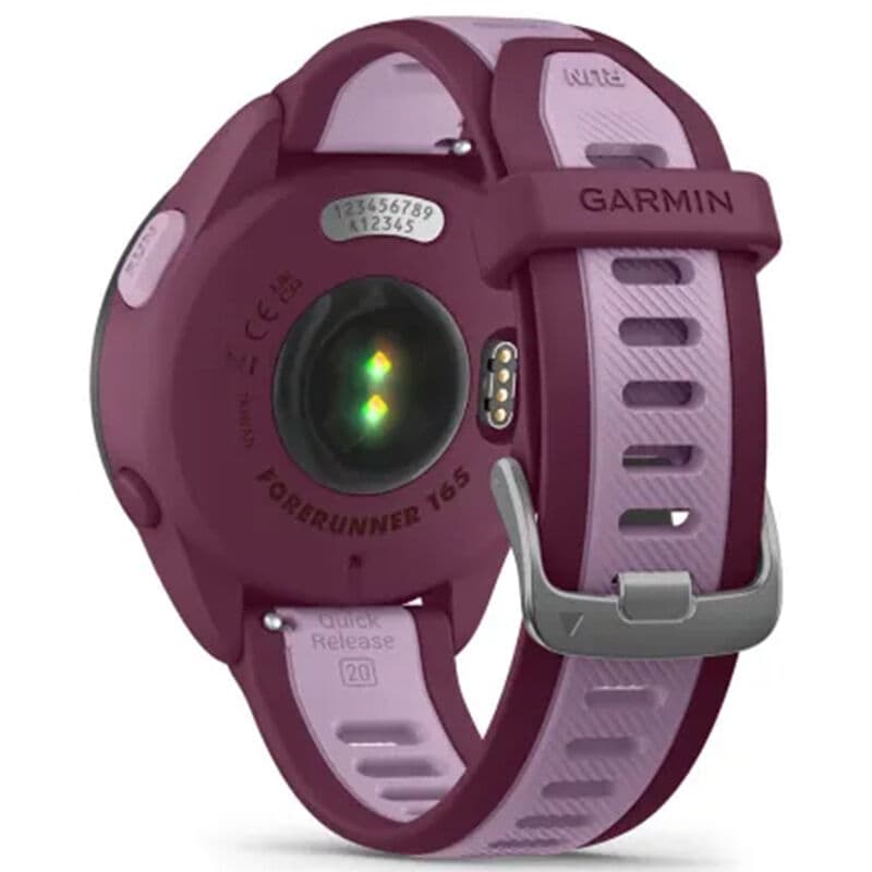 Garmin Forerunner 165 Music Smart Watch - Berry/Lilac, , hires