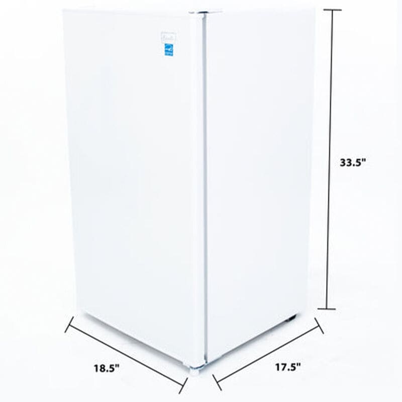 Avanti 19 in. 3.2 cu. ft. Mini Fridge with Freezer Compartment - White, White, hires