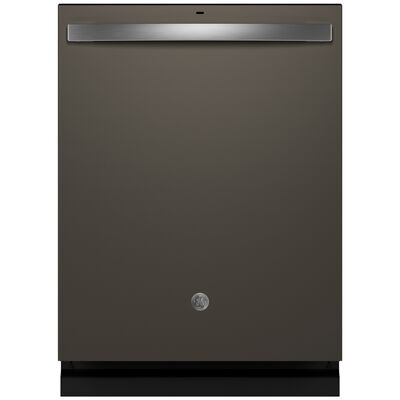 GE 24 in. Built-In Dishwasher with Top Control, 47 dBA Sound Level, 16 Place Settings, 5 Wash Cycles & Sanitize Cycle - Slate | GDT650SMVES