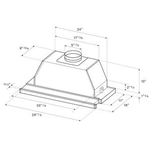Bertazzoni 30 in. Convertible Slide-Out Style Range Hood with 600 CFM, 3 Fan Speeds & 2 LED Lights - Stainless Steel, , hires