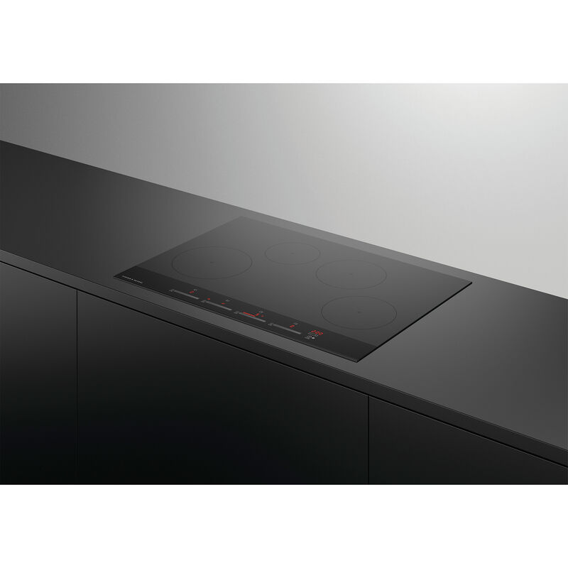 Fisher & Paykel Series 7 30 in. 4-Burner Induction Cooktop with Simmer Burner & Power Burner - Black Glass, , hires