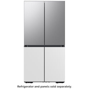 Samsung BESPOKE 4-Door Flex Bottom Panel for Refrigerators - White Glass, , hires