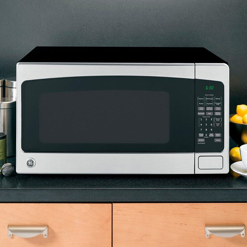 GE 24 in. 2.0 cu.ft Countertop Microwave with 10 Power Levels & Sensor Cooking Controls - Stainless Steel, Stainless Steel, hires