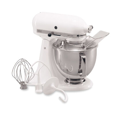 KitchenAid Artisan 10-Speed 5-Quart Tilt-Head Electric Stand Mixer - White | KSM150PSWH