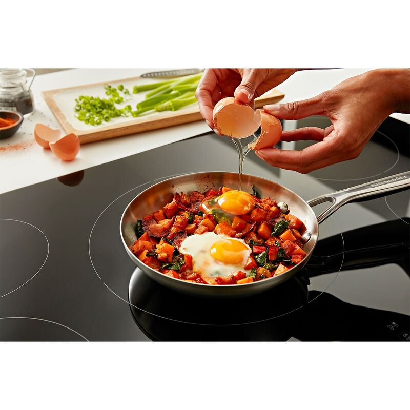 KitchenAid 36 in. 5-Burner Induction Cooktop with Simmer Burner & Power Burner - Black, , hires