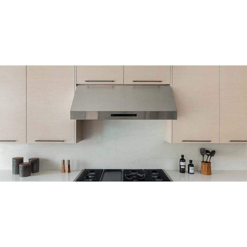 Dacor 48 in. Canopy Pro Style Smart Range Hood with 4 Speed Settings, 1200 CFM & 1 LED Light - Silver Stainless, , hires