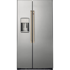 Cafe 36 in. 21.9 cu. ft. Counter Depth Side by Side Refrigerator with Ice & Water Dispenser - Stainless Steel, , hires