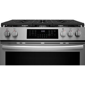 Frigidaire Gallery 30 in. 5.1 cu. ft. Air-Fry True European Convection Steam Gas Range with 5 Sealed Burners - Stainless Steel, , hires