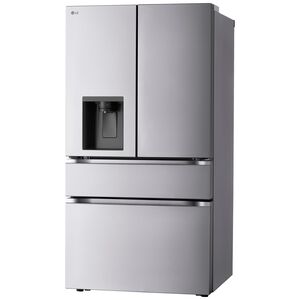 LG 36 in. 28.6 cu. ft. Smart 4-Door French Door Refrigerator with Ice & Water Dispenser - PrintProof Noble Steel, , hires