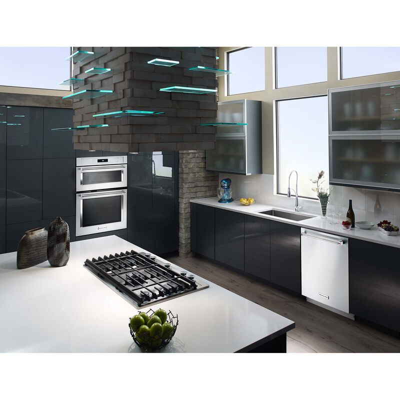 KitchenAid 36 in. 5-Burner Natural Gas Cooktop with Simmer Burner & Power Burner - Stainless Steel, , hires