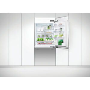 Fisher & Paykel Series 7 Integrated 36 in. Built-In 17.0 cu. ft. Counter Depth Bottom Freezer Refrigerator with Water Dispenser - Custom Panel Ready, , hires