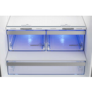 Beko 30 in. 16.1 cu. ft. Smart Counter Depth Bottom Freezer Refrigerator with Ice Maker - Fingerprint Resistant Stainless, , hires