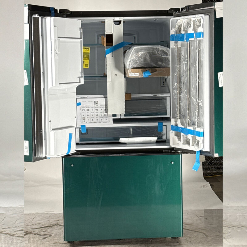 Cafe 36 in. 22.1 cu. ft. Smart Counter Depth French Door Refrigerator with Ice & Water Dispenser - Matte Black (Open Box Good Condition), , hires