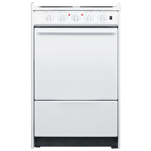 Summit 20 in. 2.5 cu. ft. Slide-In Electric Range with Coil Burners - White, , hires