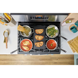 Whirlpool 30 in. 5.1 cu. ft. Gas Range with 5 Sealed Burners - Stainless Steel, , hires