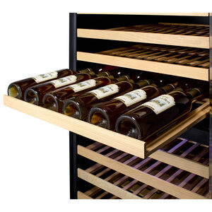 Summit 24 in. Built-In/Freestanding Wine Cooler with Dual Zones & 162 Bottle Capacity - Stainless Steel, , hires