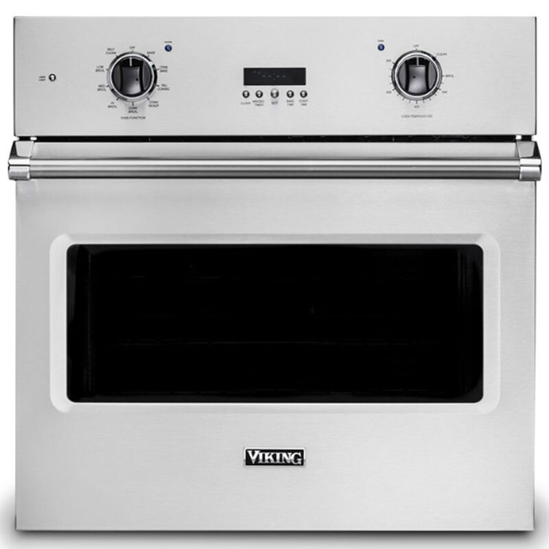Viking 5 Series 30 in. 4.7 cu. ft. Electric Single Wall Oven with True European Convection - Stainless Steel, , hires