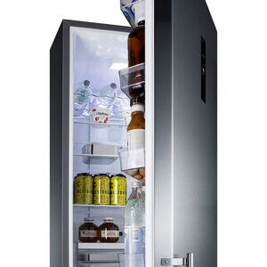 Summit 24 in. 11.7 cu. ft. Counter Depth Bottom Freezer Refrigerator with Ice Maker- Stainless Steel, , hires