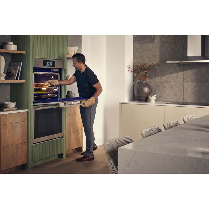 LG Studio 30 in. 9.4 cu. ft. Smart Front Control Speed/ SteamElectric Double Wall Oven with True European Convection - Stainless Steel, , hires
