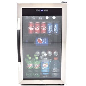 Avanti 19 in. 3.0 cu. ft. Freestanding Beverage Center with Adjustable Shelves & Digital Control - Stainless Steel, , hires