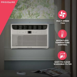 Frigidaire 6,000 BTU Window Air Conditioner with 3 Fan Speed, Sleep Mode & Remote Control - White, , hires