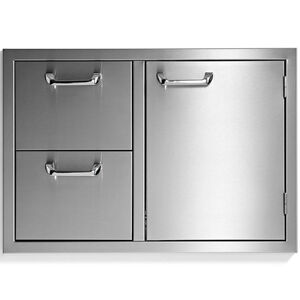 Sedona by Lynx 30 Inch Double Drawer and Access Door Combo - Stainless Steel
