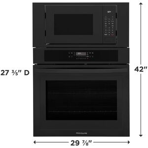 Frigidaire 30 in. 6.9 cu. ft. Electric Microwave/Wall Oven Combo with Standard Convection & Sensor Cooking - Black, , hires