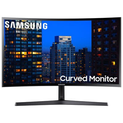 Samsung - 27" FHD AMD FreeSync Curved Monitor with Super Slim Design - Glossy Black | LC27F398FWNX