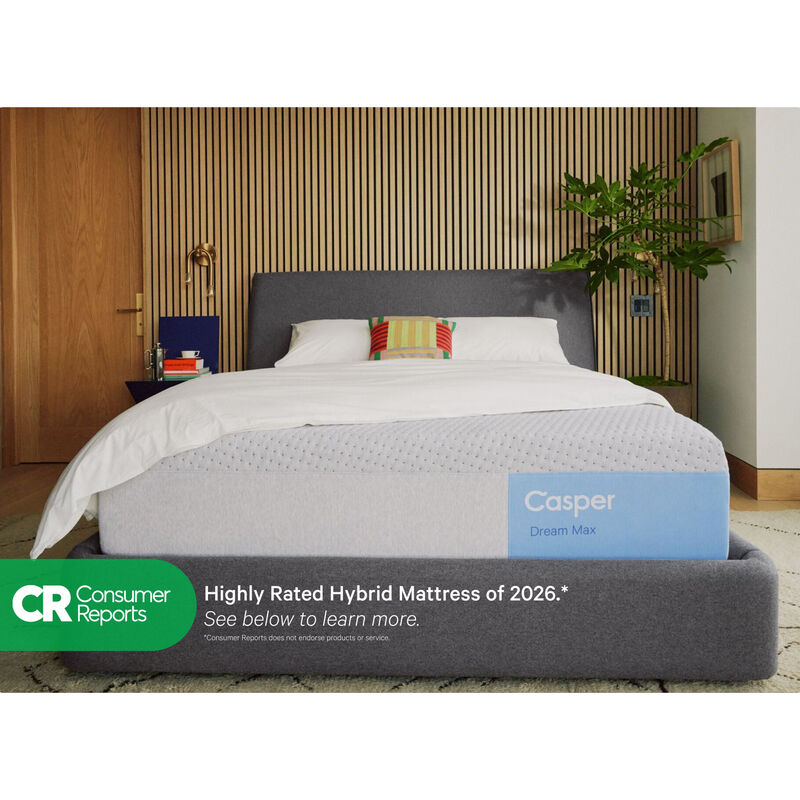Casper Dream Max Medium Hybrid Full Size Mattress, , hires