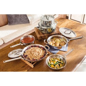 Wolf Gourmet 10 Piece Cookware Set - Stainless Steel, , hires