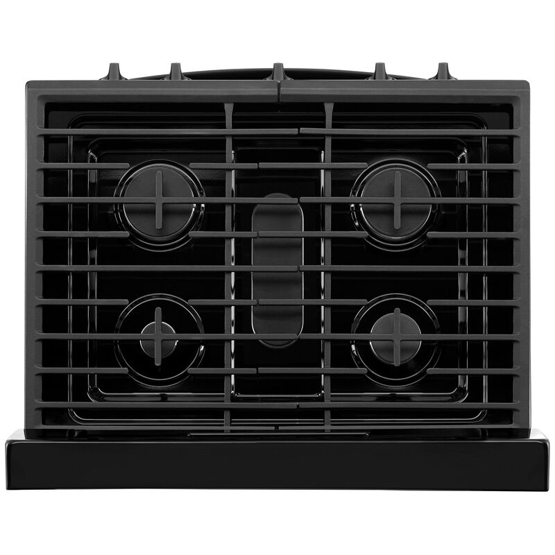 Whirlpool 30 in. 5.1 cu. ft. Gas Range with 5 Sealed Burners - Black, Black, hires