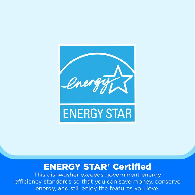 Midea 18 in. Front Control Dishwasher with 52 dBA Sound Level & Pocket Handle - Stainless Steel, , hires