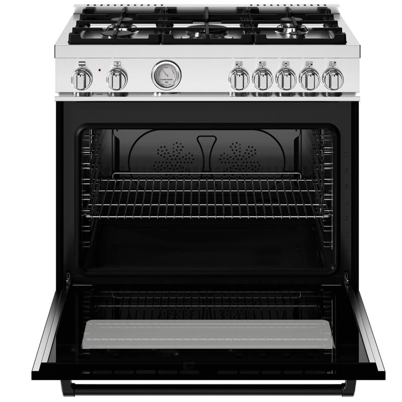 Bertazzoni Master Series 36 in. 5.9 cu. ft. True European Convection Dual Fuel Range with 5 Sealed Burners - Nero Matte, , hires