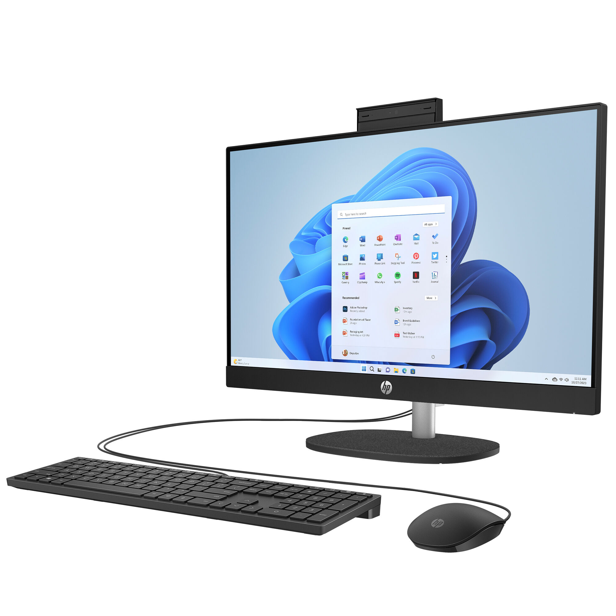 HP 23.8 in. All-In-One Desktop with Intel Core i3-N300, 3.8GHz, 8